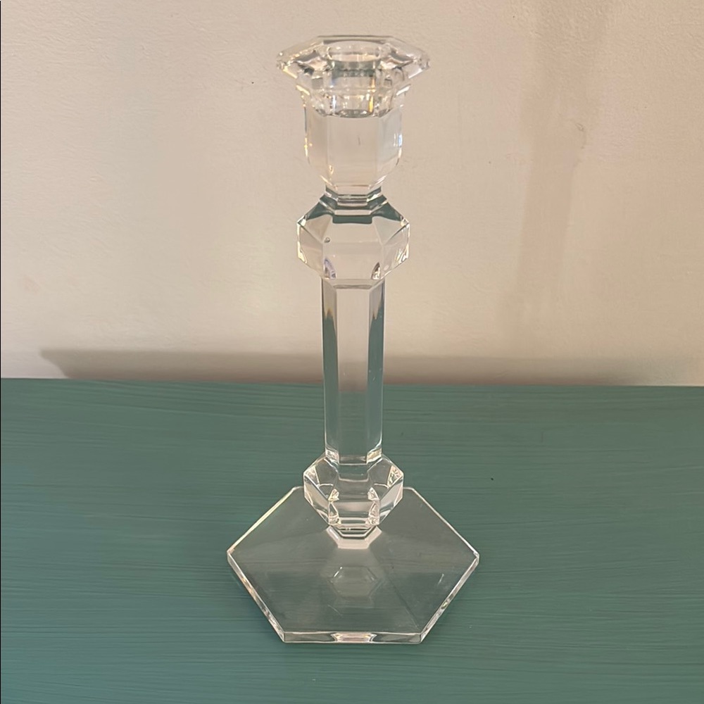 💎 Vintage Val St Lambert Candlestick approx 9” tall